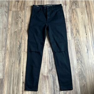 American Eagle Outfitters Super Hi-Rise Jeggings Super Stretch Distressed 10